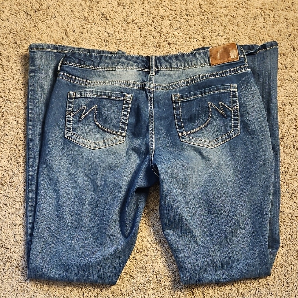 Maurices Women's Boot Cut Jeans in Medium Blue Denim